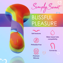 Load image into Gallery viewer, Rainbow Silicone Dildo-4