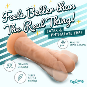 Easy Riders 7 Inch Silicone Dildo - Medium-1