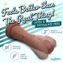 Load image into Gallery viewer, Easy Riders 7 Inch Silicone Dildo - Dark-1