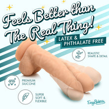 Load image into Gallery viewer, Easy Riders 7 Inch Silicone Dildo with Balls - Light-1