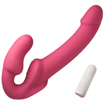 Load image into Gallery viewer, Candy Crush - Pink Vibrating Strapless Strap-On-3