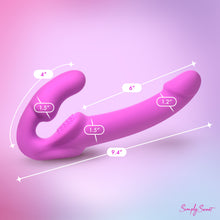 Load image into Gallery viewer, Candy Crush - Purple Vibrating Strapless Strap-On w/ Remote-2