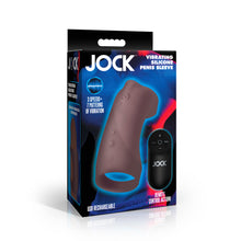 Load image into Gallery viewer, Vibrating Silicone Penis Sleeve - Dark-5