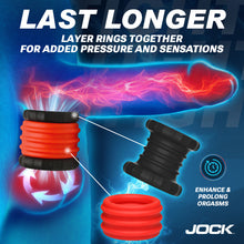 Load image into Gallery viewer, 2-in-1 Silicone Cock Ring - Red-0