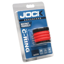 Load image into Gallery viewer, 2-in-1 Silicone Cock Ring - Red-6