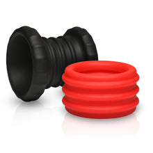 Load image into Gallery viewer, 2-in-1 Silicone Cock Ring - Red-5