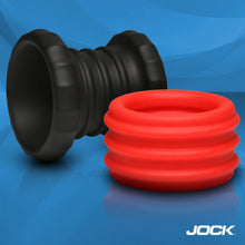 Load image into Gallery viewer, 2-in-1 Silicone Cock Ring - Red-1