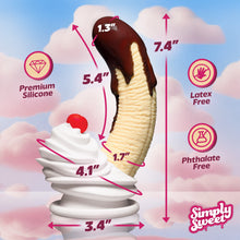 Load image into Gallery viewer, Chocolate Dipped Banana Split Premium Silicone Dildo-3