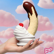 Load image into Gallery viewer, Chocolate Dipped Banana Split Premium Silicone Dildo-0