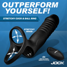 Load image into Gallery viewer, Double Thrust Thrusting &amp; Vibrating Double Penetration C-Ring w/ Remote-2