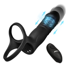 Load image into Gallery viewer, Double Thrust Thrusting &amp; Vibrating Double Penetration C-Ring w/ Remote-4
