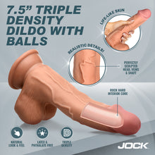 Load image into Gallery viewer, Hard-Core 7.5" Triple Density Dildo w/ Balls - Medium-1