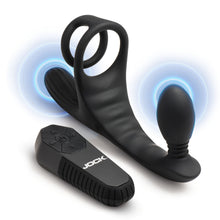 Load image into Gallery viewer, Triple Rush Vibrating C-Ring &amp; Anal Plug w/ Remote-4
