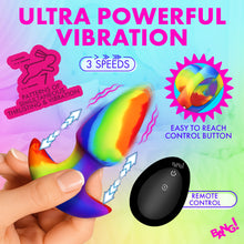 Load image into Gallery viewer, Thrusting and Vibrating Silicone Butt Plug-2