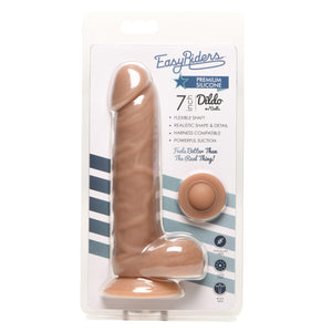 Easy Riders 7 Inch Silicone Dildo with Balls - Medium-4