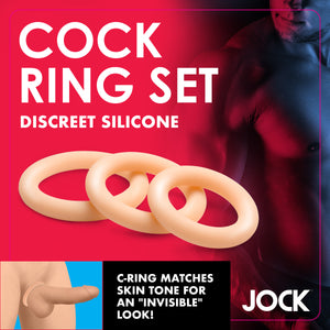 Discreet Silicone Cock Ring Set - Light-2