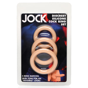 Discreet Silicone Cock Ring Set - Light-6