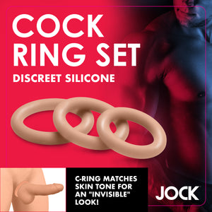 Discreet Silicone Cock Ring Set - Medium-2