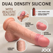 Load image into Gallery viewer, 9 Inch Real Skin Silicone Dildo with Balls - Medium-3