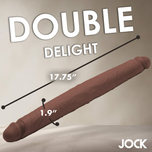 17.75 Inch Double Dildo - Dark-4