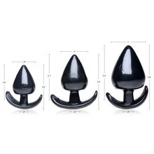 Load image into Gallery viewer, Triple Spades 3 Piece Anal Plug Set-2