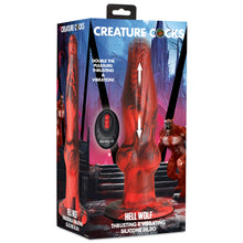 Load image into Gallery viewer, Hell Wolf Thrusting and Vibrating Silicone Dildo-8