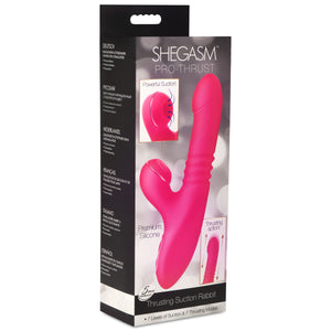 Pro-Thrust Thrusting Suction Silicone Rabbit Vibrator-8