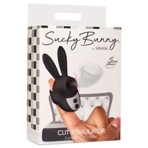 Sucky Bunny Clit Stimulator - Black-7