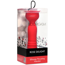 Load image into Gallery viewer, Rose Delight Silicone Thrusting Vibrator-6