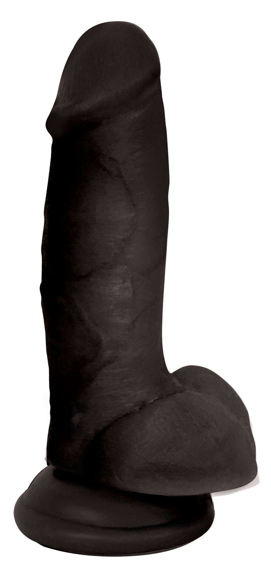 7 Inch Dildo with Balls - Black-0