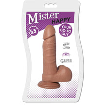 Load image into Gallery viewer, Mister Happy 5.5 Inch Dildo with Balls  - Tan-1