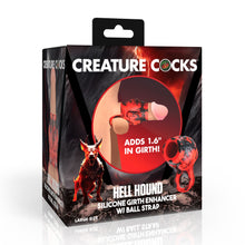 Load image into Gallery viewer, Hell Hound Silicone Girth Enhancer with Ball Strap - Large-5