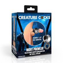 Load image into Gallery viewer, Night Prowler Silicone Girth Enhancer with Ball Strap - Medium-5