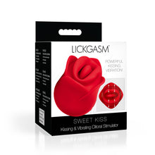 Load image into Gallery viewer, Sweet Kiss Kissing and Vibrating Clitoral Stimulator - Red-6