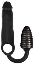 Load image into Gallery viewer, XXXPander Sheath with Ribbed Plug - Black-0