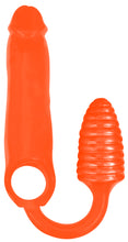 Load image into Gallery viewer, XXXPander Sheath with Ribbed Plug - Orange-0