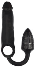 Load image into Gallery viewer, XXXPander Sheath with Double Textured Plug - Black-0