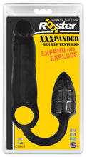 Load image into Gallery viewer, XXXPander Sheath with Double Textured Plug - Black-1