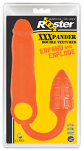 Load image into Gallery viewer, XXXPander Sheath with Double Textured Plug - Orange-1