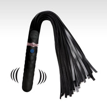 Load image into Gallery viewer, 9X Vibrating Silicone Dildo Flogger