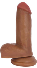 Load image into Gallery viewer, Jock Dark Bareskin Dildo with Balls - 6 Inch