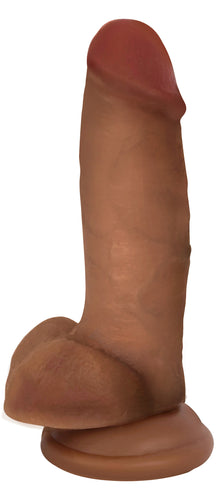 Jock Dark Bareskin Dildo with Balls - 7 Inch