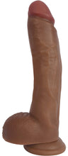 Load image into Gallery viewer, Jock Dark Bareskin Dildo with Balls - 9 Inch