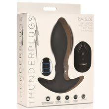 Load image into Gallery viewer, Rim Slide 10X Sliding Ring Silicone Butt Plug with Remote-11