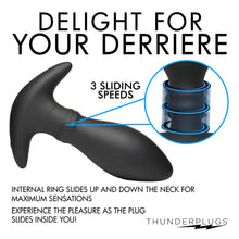 Load image into Gallery viewer, Rim Slide 10X Sliding Ring Silicone Butt Plug with Remote-5