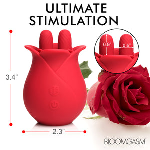 10X Fondle Massaging Rose Silicone Clit Stimulators-3