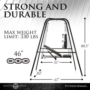 Throne Adjustable Sex Swing with Stand-2