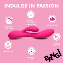 Load image into Gallery viewer, 10X Flexible Silicone Rabbit Vibrator - Pink-4