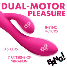Load image into Gallery viewer, 10X Flexible Silicone Rabbit Vibrator - Pink-5