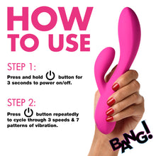 Load image into Gallery viewer, 10X Flexible Silicone Rabbit Vibrator - Pink-6